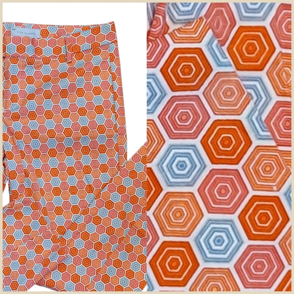 Gap Slim Cropped Geometric Pattern Modern Chic St… - image 7